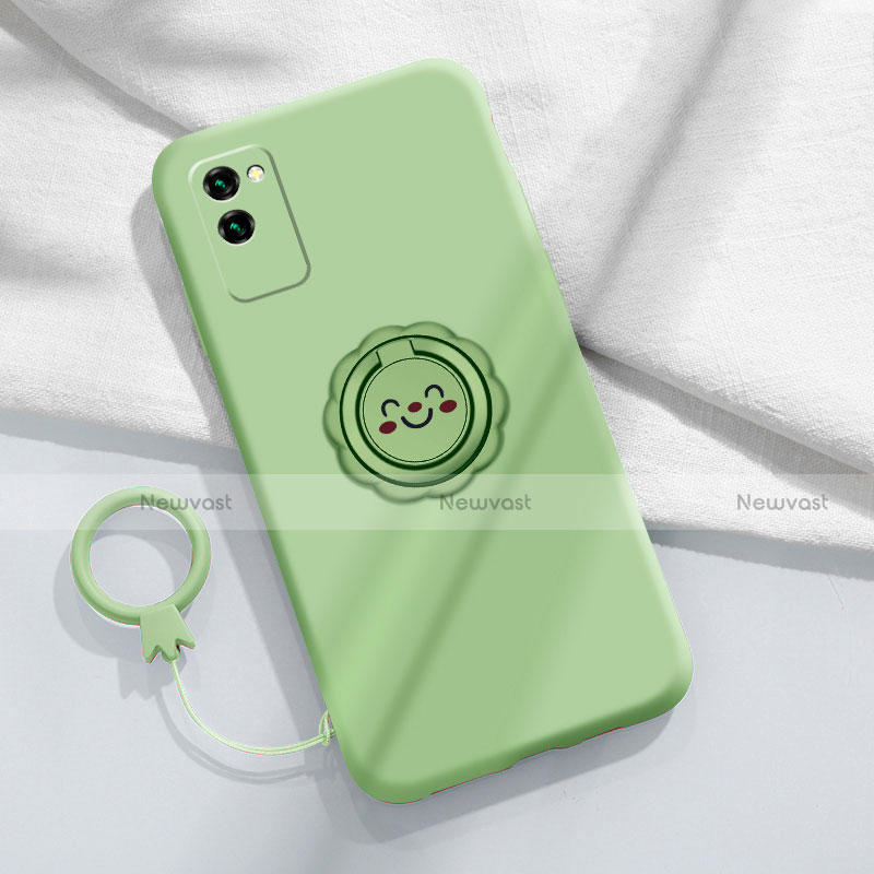 Ultra-thin Silicone Gel Soft Case 360 Degrees Cover C01 for Huawei Honor Play4 Pro 5G Matcha Green