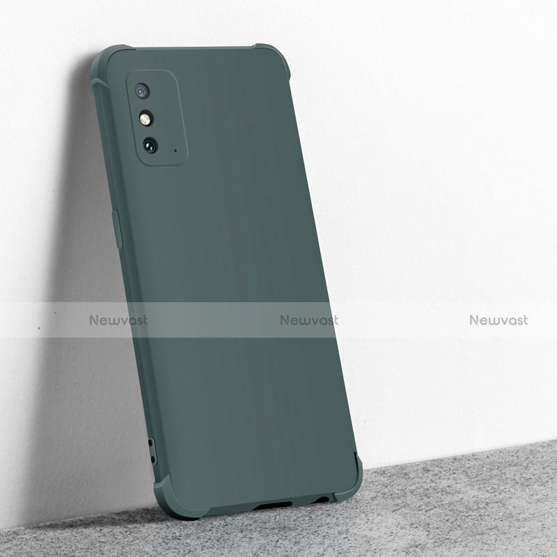 Ultra-thin Silicone Gel Soft Case 360 Degrees Cover C01 for Huawei Honor X10 Max 5G Midnight Green