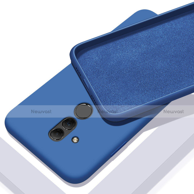 Ultra-thin Silicone Gel Soft Case 360 Degrees Cover C01 for Huawei Mate 20 Lite Blue