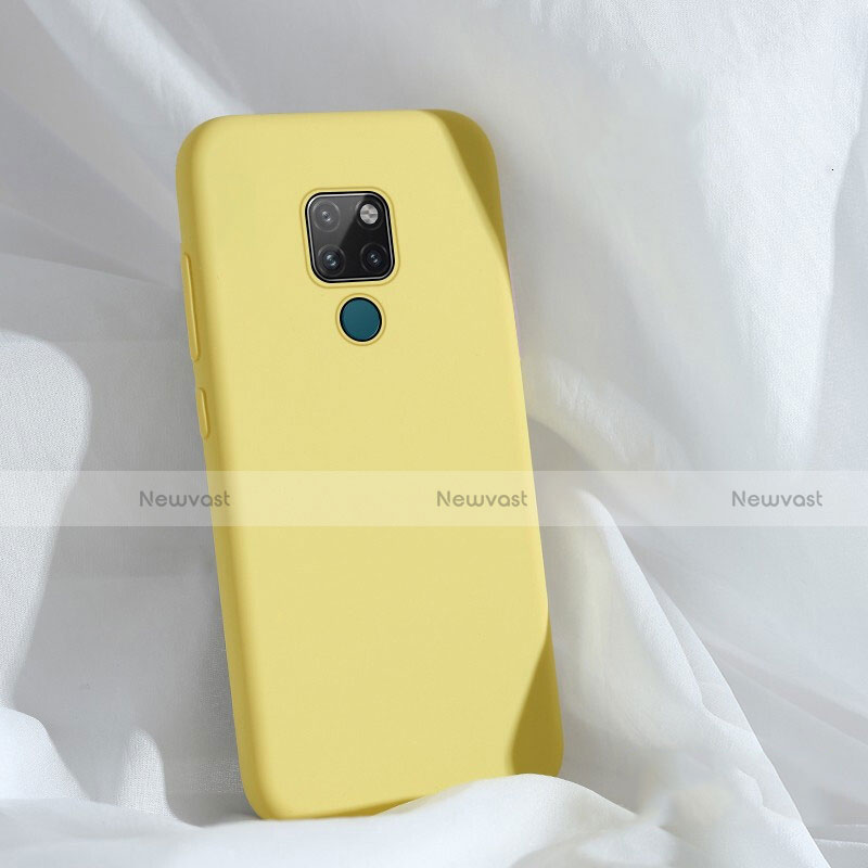 Ultra-thin Silicone Gel Soft Case 360 Degrees Cover C01 for Huawei Mate 20 Yellow