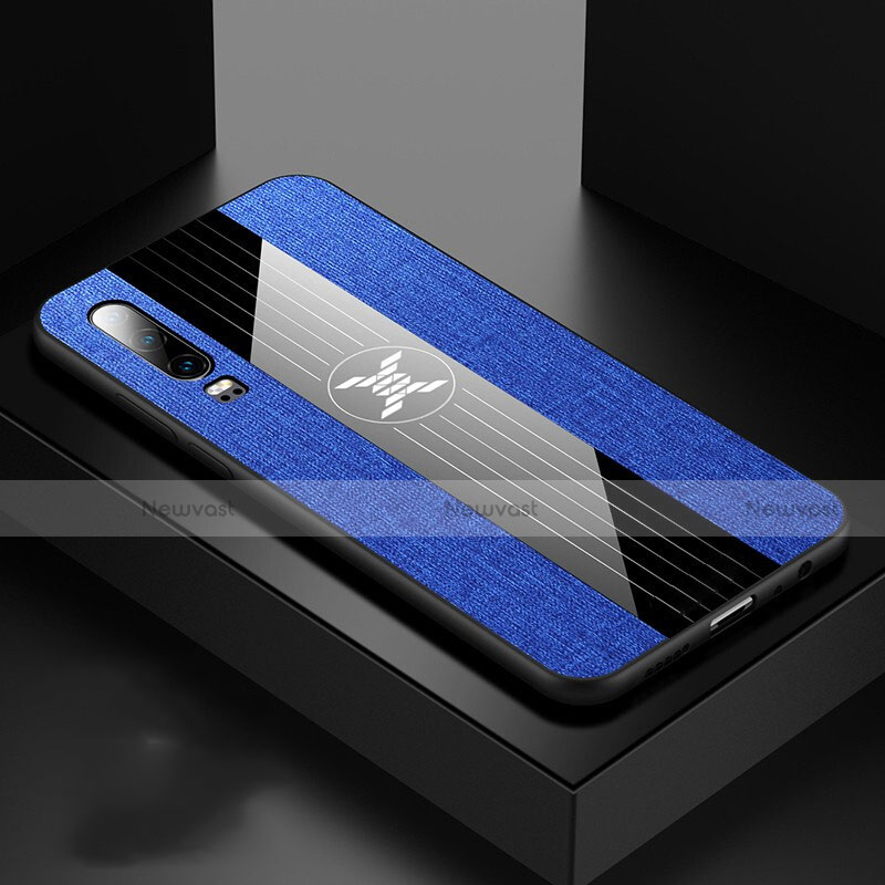 Ultra-thin Silicone Gel Soft Case 360 Degrees Cover C01 for Huawei P30 Blue