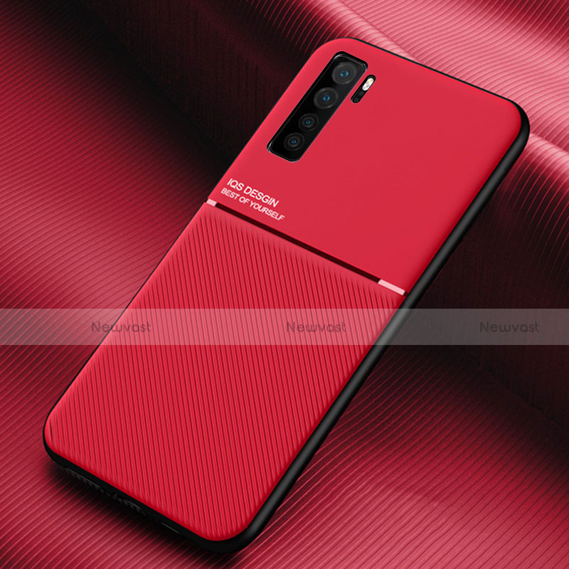 Ultra-thin Silicone Gel Soft Case 360 Degrees Cover C01 for Huawei P40 Lite 5G Red