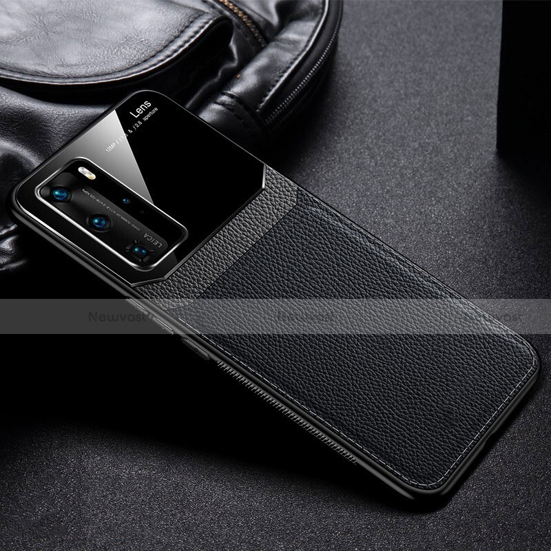 Ultra-thin Silicone Gel Soft Case 360 Degrees Cover C01 for Huawei P40 Pro Black