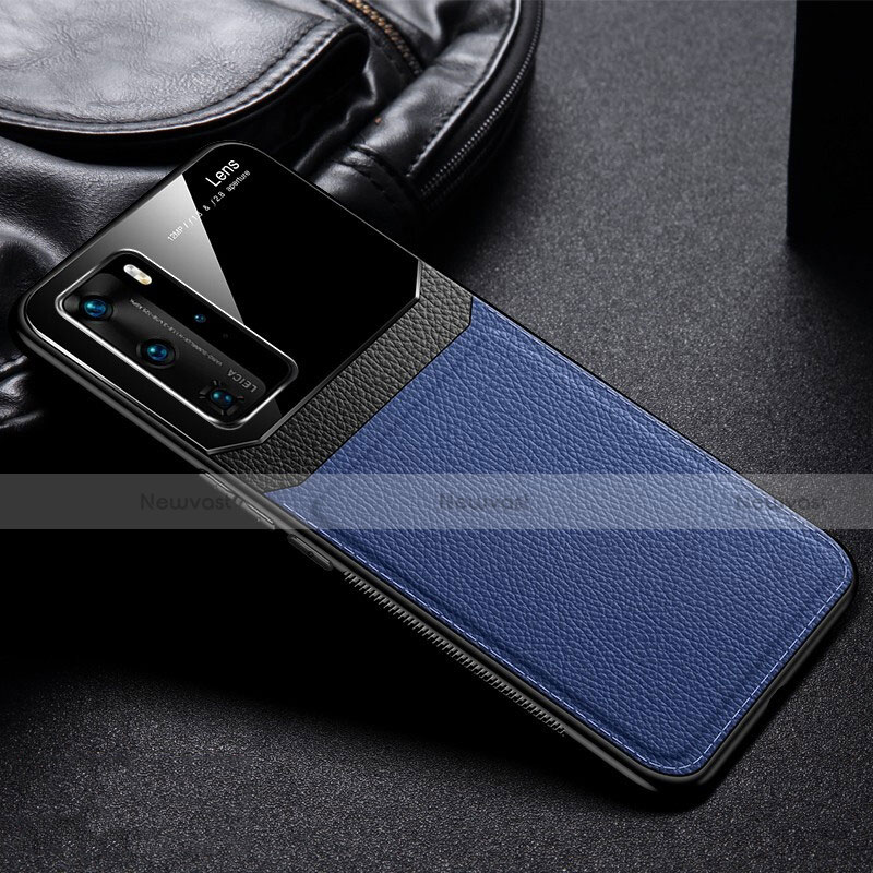 Ultra-thin Silicone Gel Soft Case 360 Degrees Cover C01 for Huawei P40 Pro Blue
