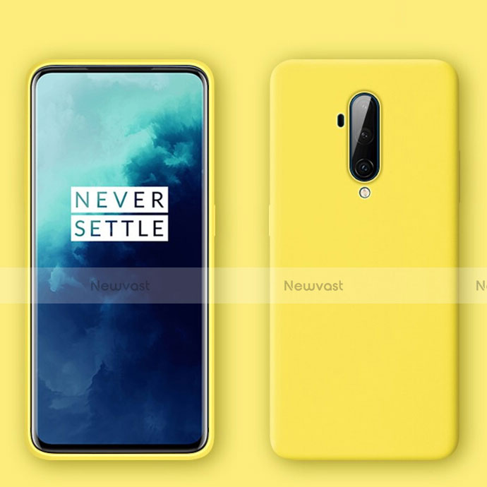 Ultra-thin Silicone Gel Soft Case 360 Degrees Cover C01 for OnePlus 7T Pro Yellow