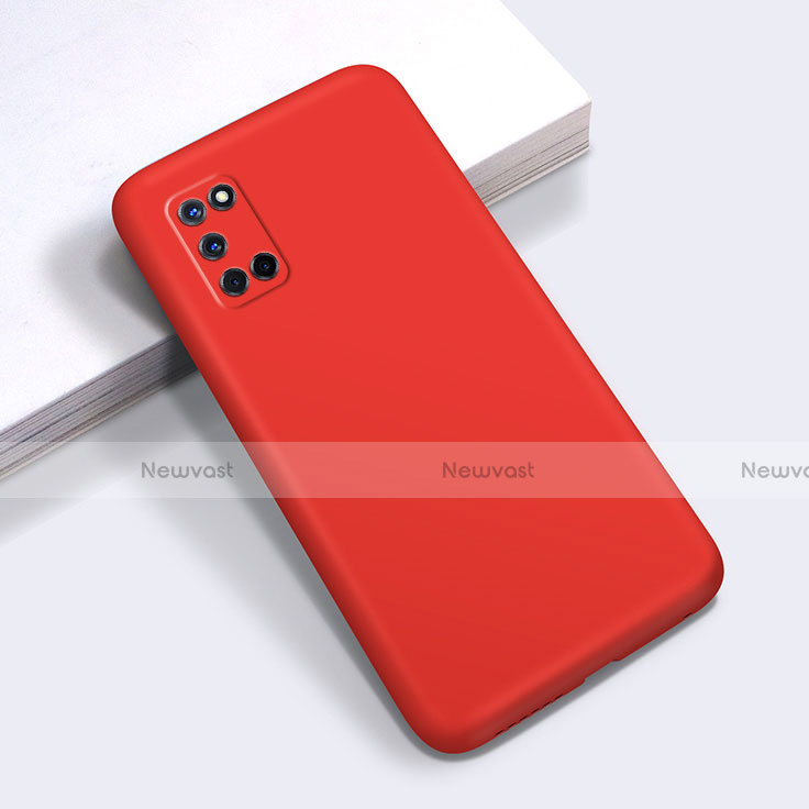 Ultra-thin Silicone Gel Soft Case 360 Degrees Cover C01 for Oppo A52 Red