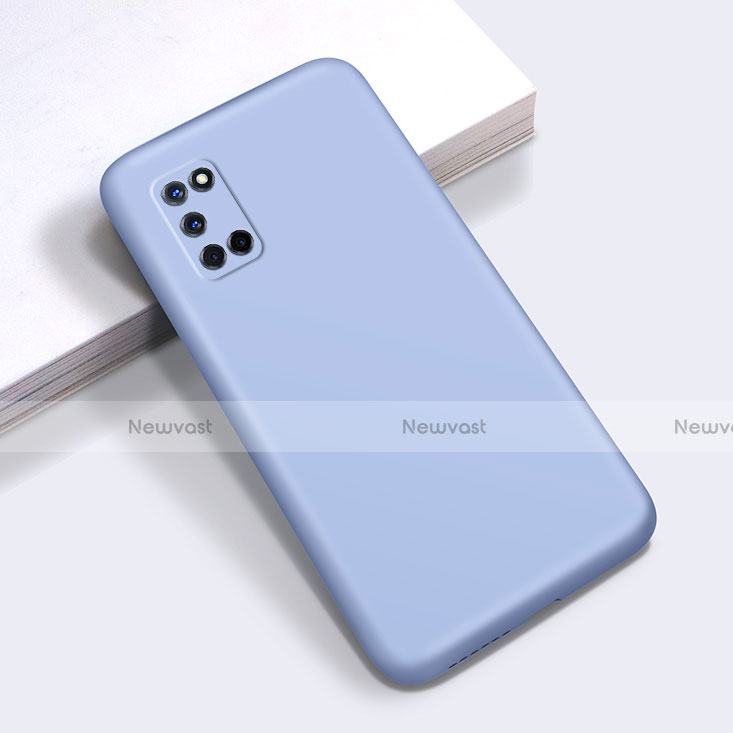 Ultra-thin Silicone Gel Soft Case 360 Degrees Cover C01 for Oppo A72 Sky Blue