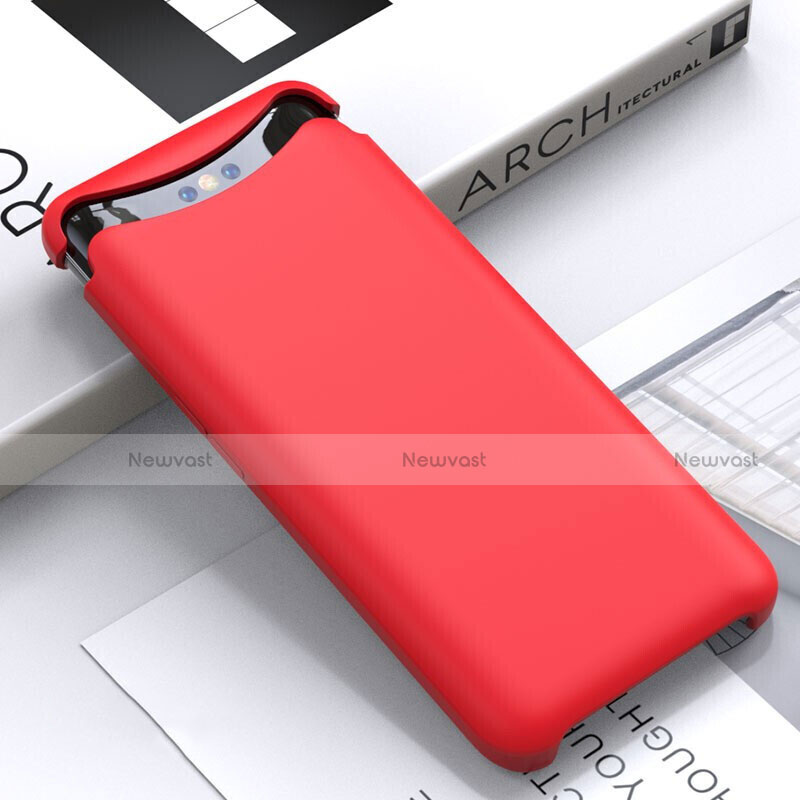 Ultra-thin Silicone Gel Soft Case 360 Degrees Cover C01 for Oppo Find X Red