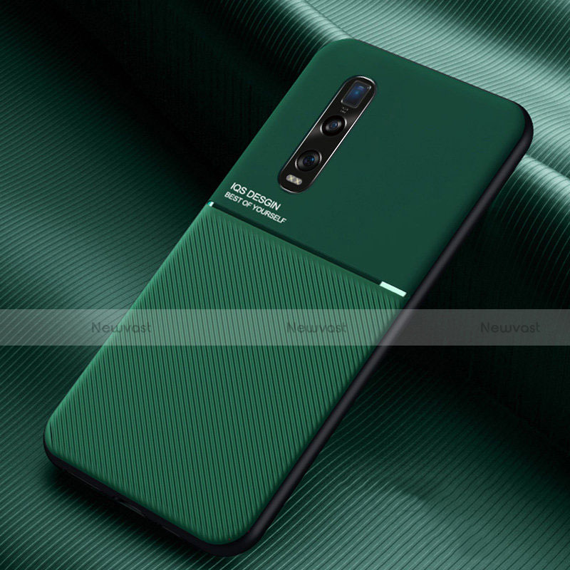 Ultra-thin Silicone Gel Soft Case 360 Degrees Cover C01 for Oppo Find X2 Pro Green