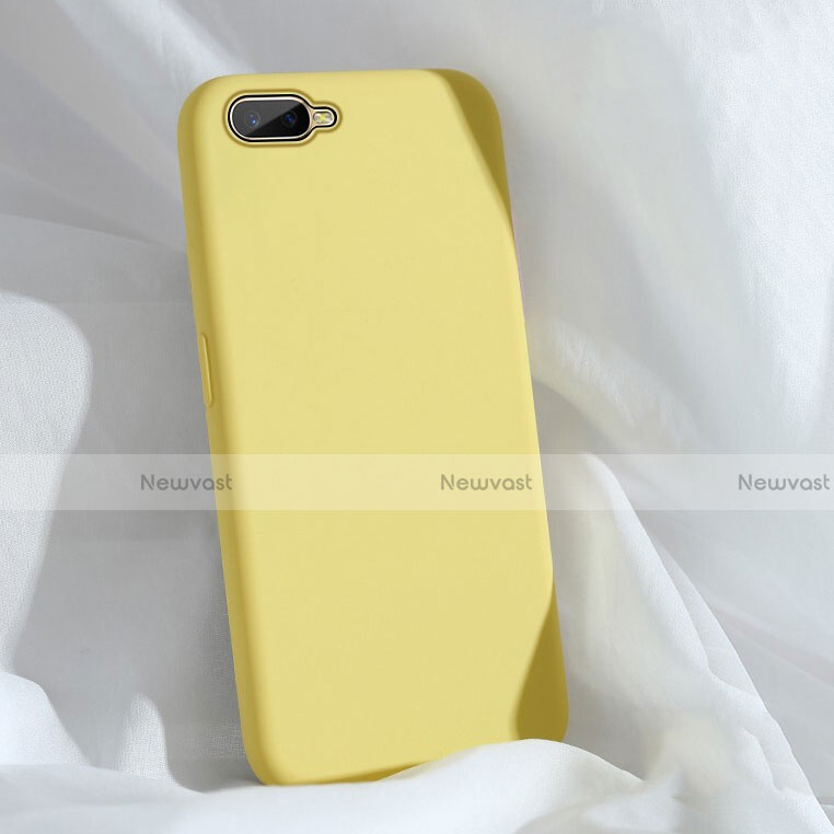 Ultra-thin Silicone Gel Soft Case 360 Degrees Cover C01 for Oppo R17 Neo Yellow