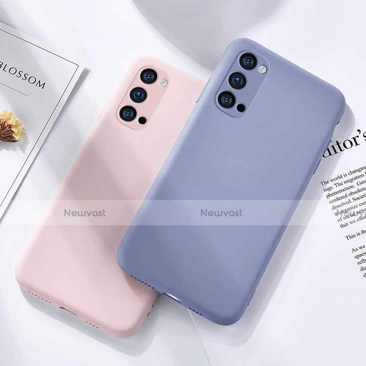 Ultra-thin Silicone Gel Soft Case 360 Degrees Cover C01 for Oppo Reno4 5G