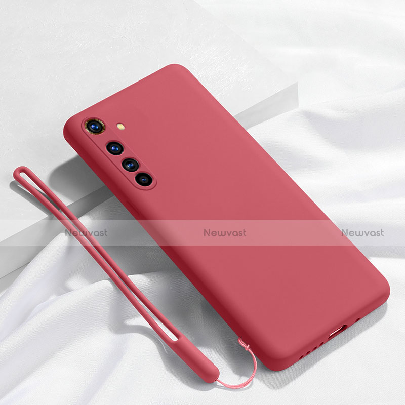 Ultra-thin Silicone Gel Soft Case 360 Degrees Cover C01 for Realme X50 Pro 5G Red Wine