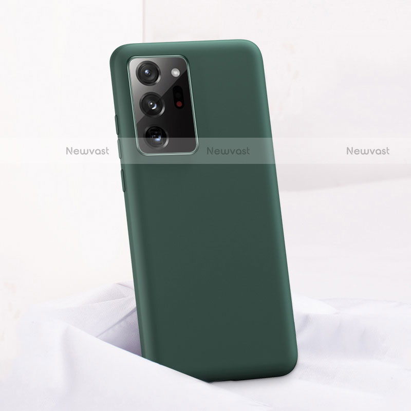 Ultra-thin Silicone Gel Soft Case 360 Degrees Cover C01 for Samsung Galaxy Note 20 Ultra 5G Midnight Green