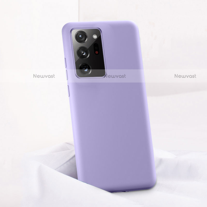 Ultra-thin Silicone Gel Soft Case 360 Degrees Cover C01 for Samsung Galaxy Note 20 Ultra 5G Purple
