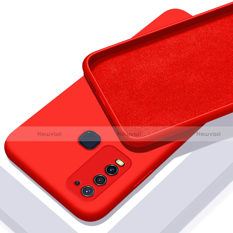 Ultra-thin Silicone Gel Soft Case 360 Degrees Cover C01 for Vivo Y50 Red