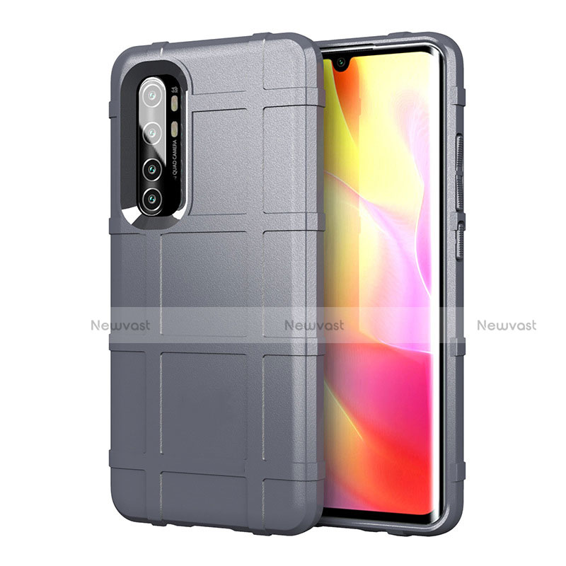 Ultra-thin Silicone Gel Soft Case 360 Degrees Cover C01 for Xiaomi Mi Note 10 Lite Gray