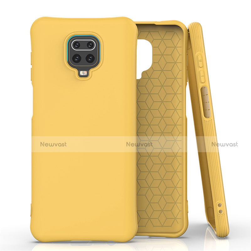 Ultra-thin Silicone Gel Soft Case 360 Degrees Cover C01 for Xiaomi Redmi Note 9 Pro Yellow