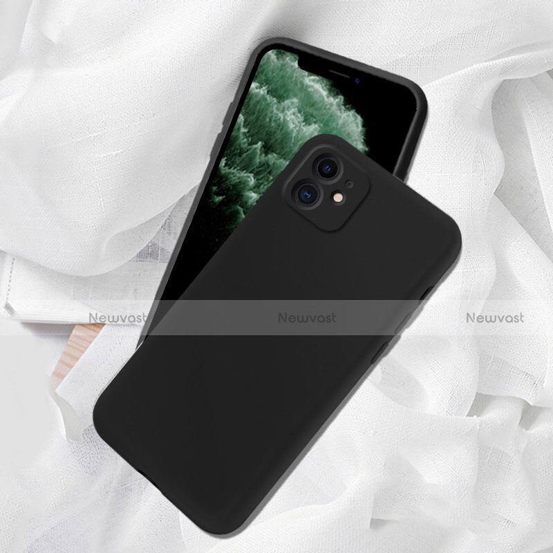 Ultra-thin Silicone Gel Soft Case 360 Degrees Cover C02 for Apple iPhone 11 Black