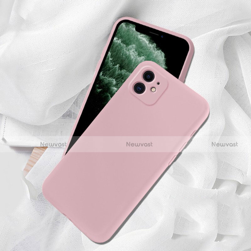 Ultra-thin Silicone Gel Soft Case 360 Degrees Cover C02 for Apple iPhone 11 Pink