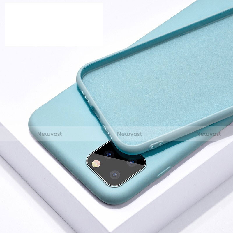 Ultra-thin Silicone Gel Soft Case 360 Degrees Cover C02 for Apple iPhone 11 Pro Sky Blue