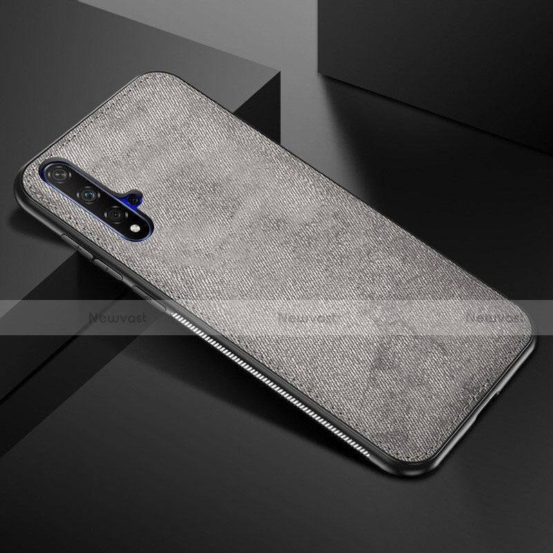 Ultra-thin Silicone Gel Soft Case 360 Degrees Cover C02 for Huawei Honor 20 Gray