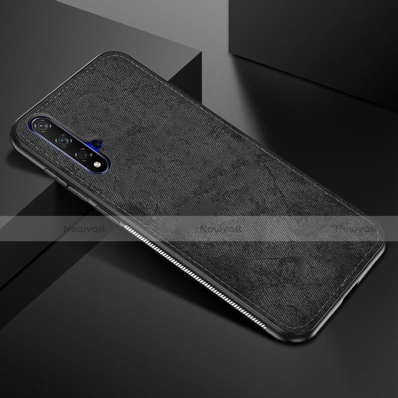 Ultra-thin Silicone Gel Soft Case 360 Degrees Cover C02 for Huawei Honor 20S Black