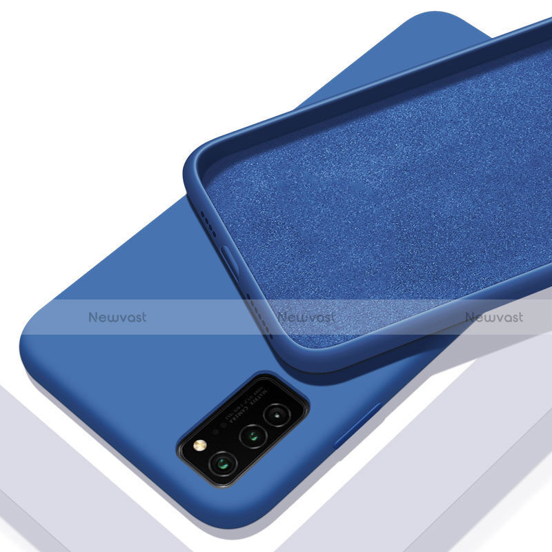 Ultra-thin Silicone Gel Soft Case 360 Degrees Cover C02 for Huawei Honor View 30 Pro 5G Blue