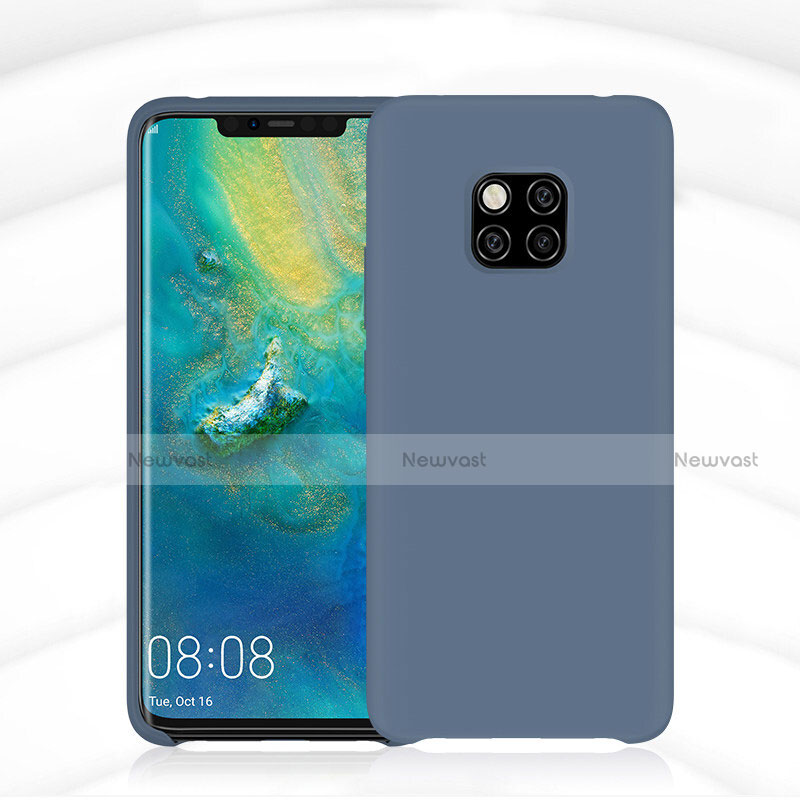 Ultra-thin Silicone Gel Soft Case 360 Degrees Cover C02 for Huawei Mate 20 Pro Blue