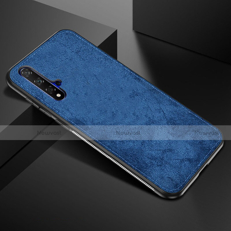 Ultra-thin Silicone Gel Soft Case 360 Degrees Cover C02 for Huawei Nova 5T Blue