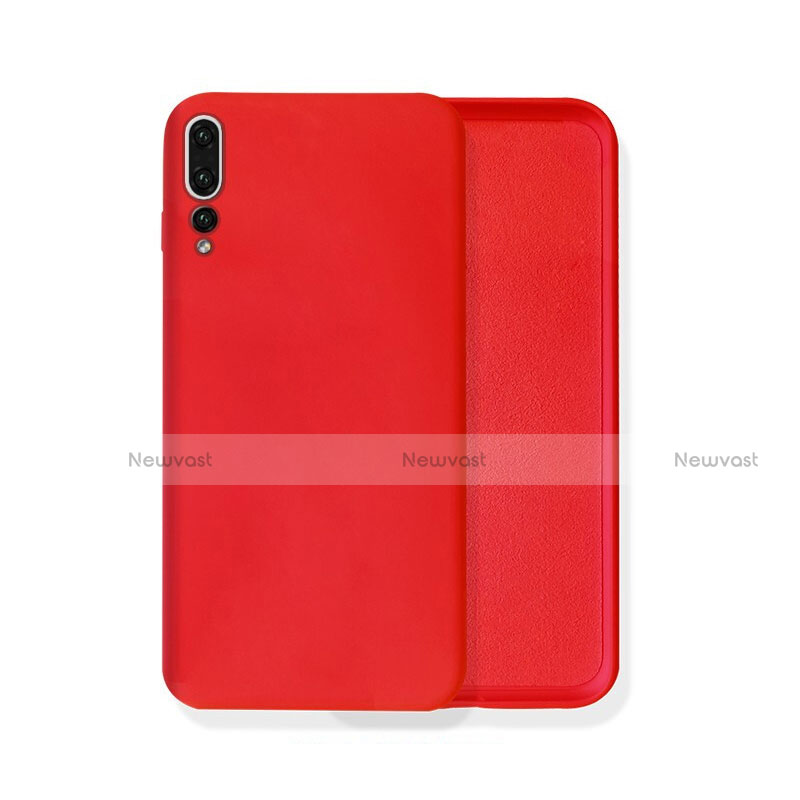 Ultra-thin Silicone Gel Soft Case 360 Degrees Cover C02 for Huawei P20 Pro Red