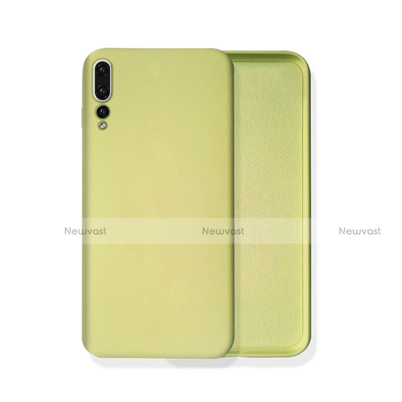 Ultra-thin Silicone Gel Soft Case 360 Degrees Cover C02 for Huawei P20 Pro Yellow
