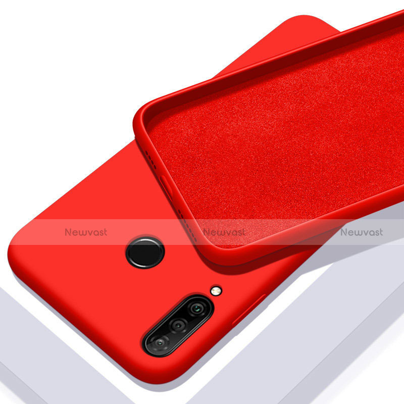 Ultra-thin Silicone Gel Soft Case 360 Degrees Cover C02 for Huawei P30 Lite New Edition Red