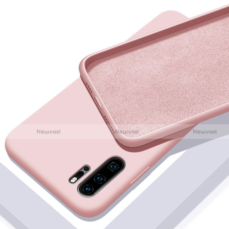 Ultra-thin Silicone Gel Soft Case 360 Degrees Cover C02 for Huawei P30 Pro Pink