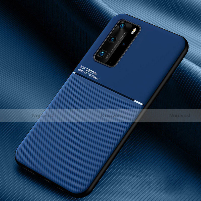 Ultra-thin Silicone Gel Soft Case 360 Degrees Cover C02 for Huawei P40 Pro Blue