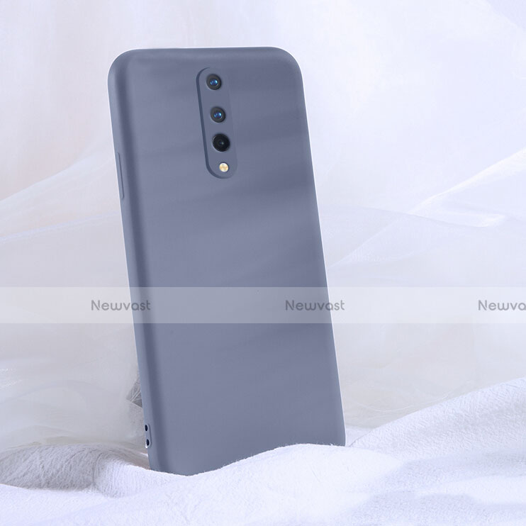 Ultra-thin Silicone Gel Soft Case 360 Degrees Cover C02 for OnePlus 8 Gray