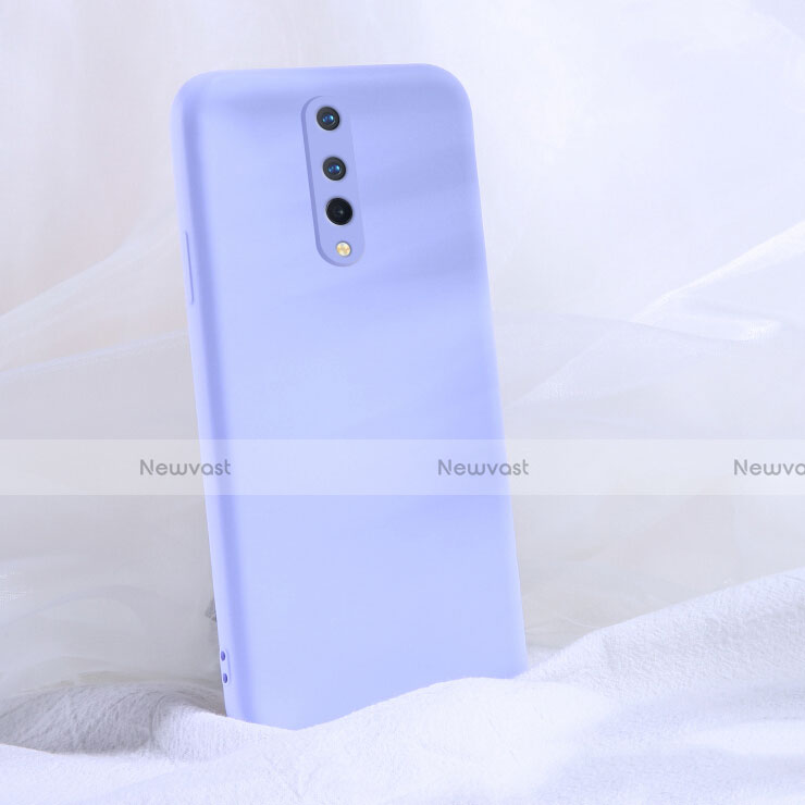 Ultra-thin Silicone Gel Soft Case 360 Degrees Cover C02 for OnePlus 8 Purple