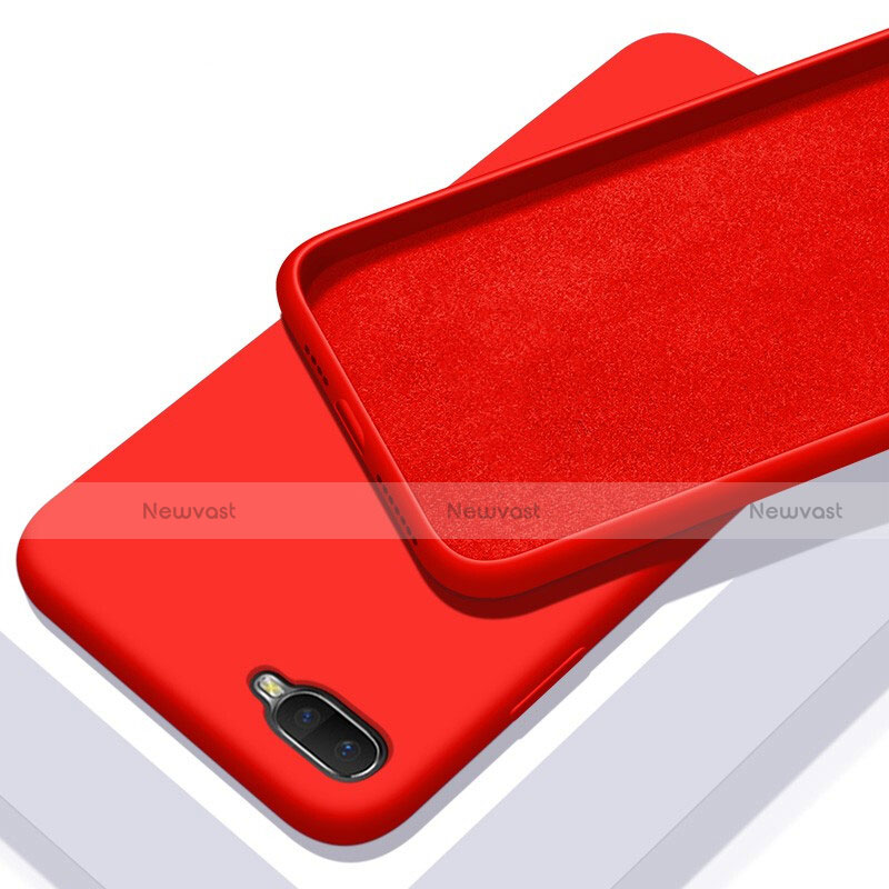 Ultra-thin Silicone Gel Soft Case 360 Degrees Cover C02 for Oppo K1 Red