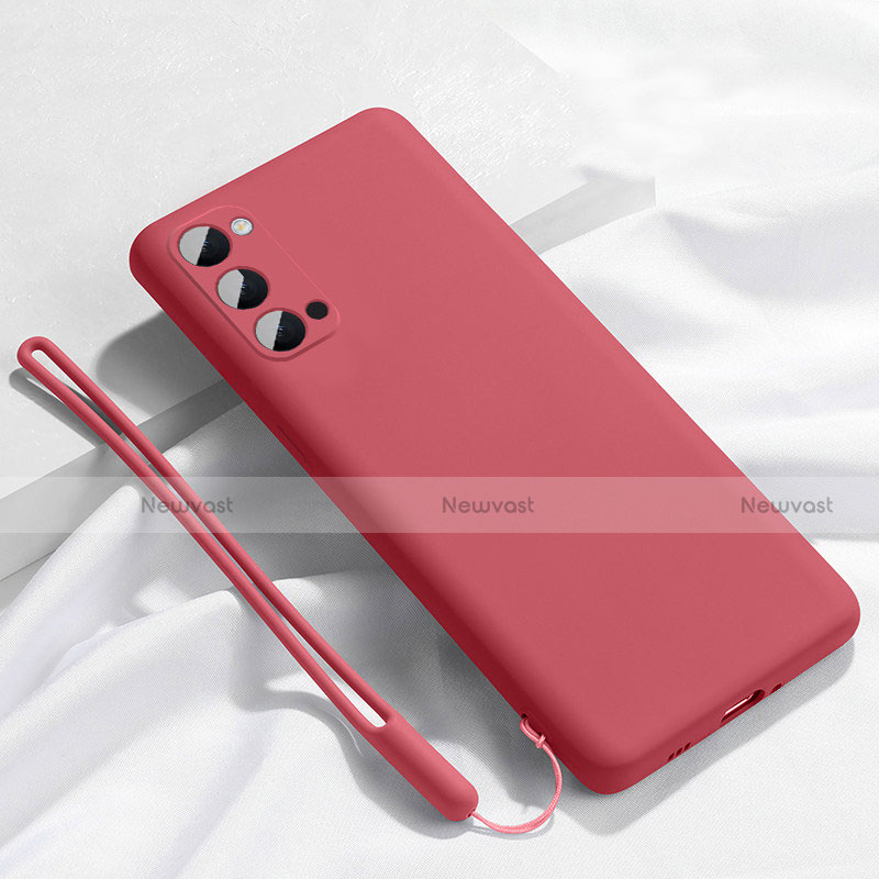 Ultra-thin Silicone Gel Soft Case 360 Degrees Cover C02 for Oppo Reno4 5G