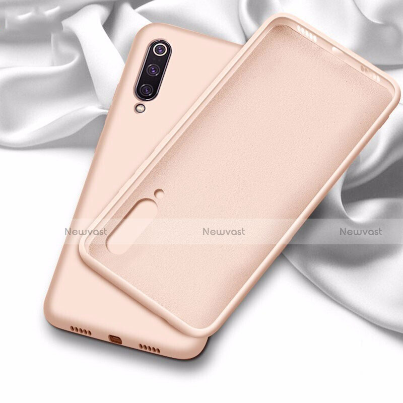 Ultra-thin Silicone Gel Soft Case 360 Degrees Cover C02 for Samsung Galaxy A70 Pink