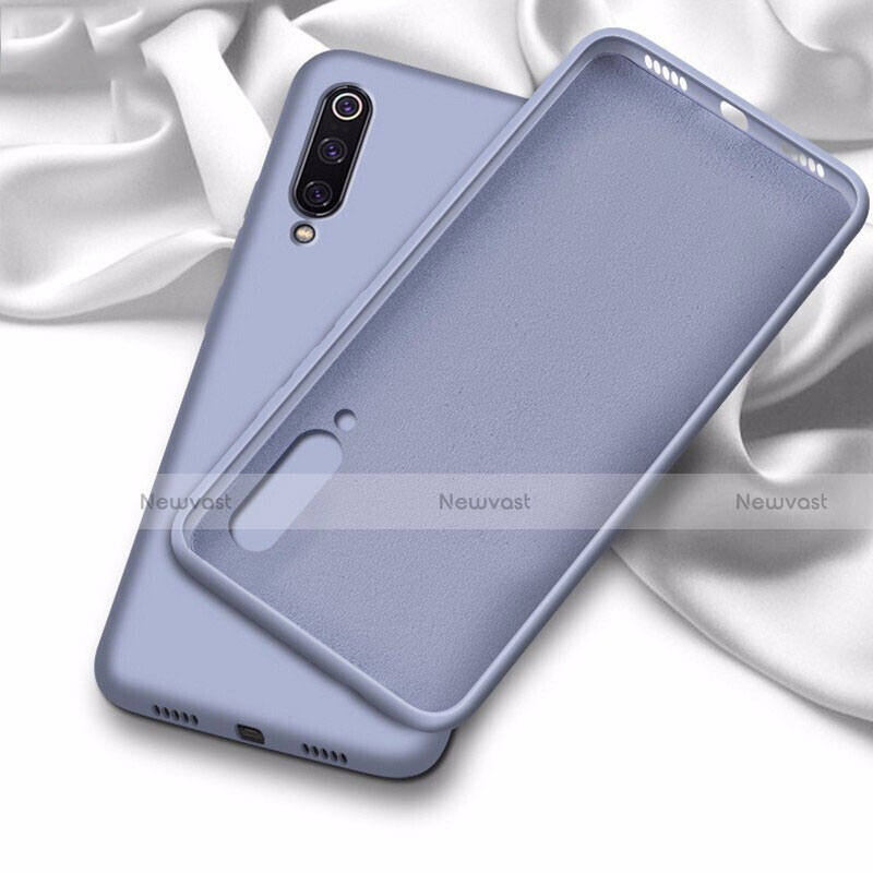 Ultra-thin Silicone Gel Soft Case 360 Degrees Cover C02 for Samsung Galaxy A70 Purple