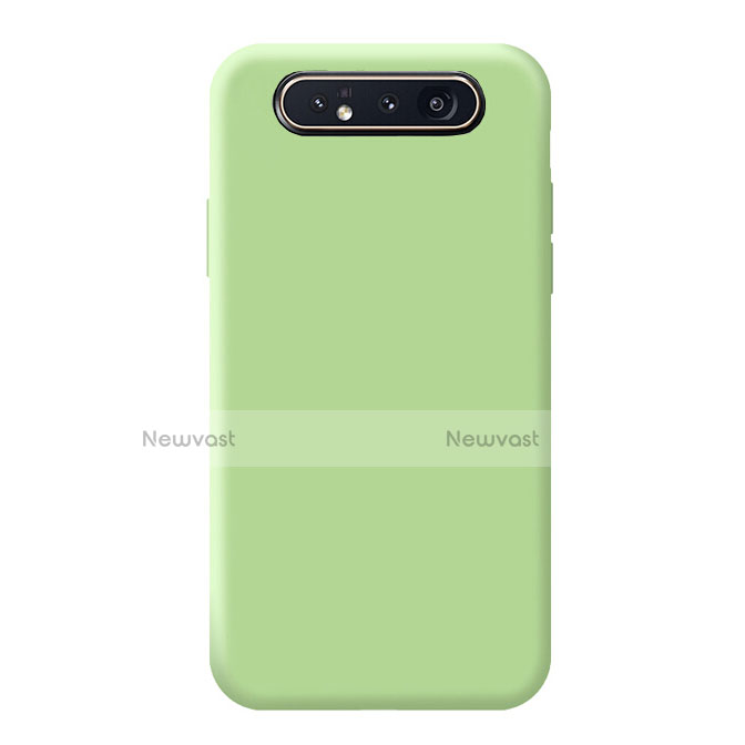 Ultra-thin Silicone Gel Soft Case 360 Degrees Cover C02 for Samsung Galaxy A80 Green