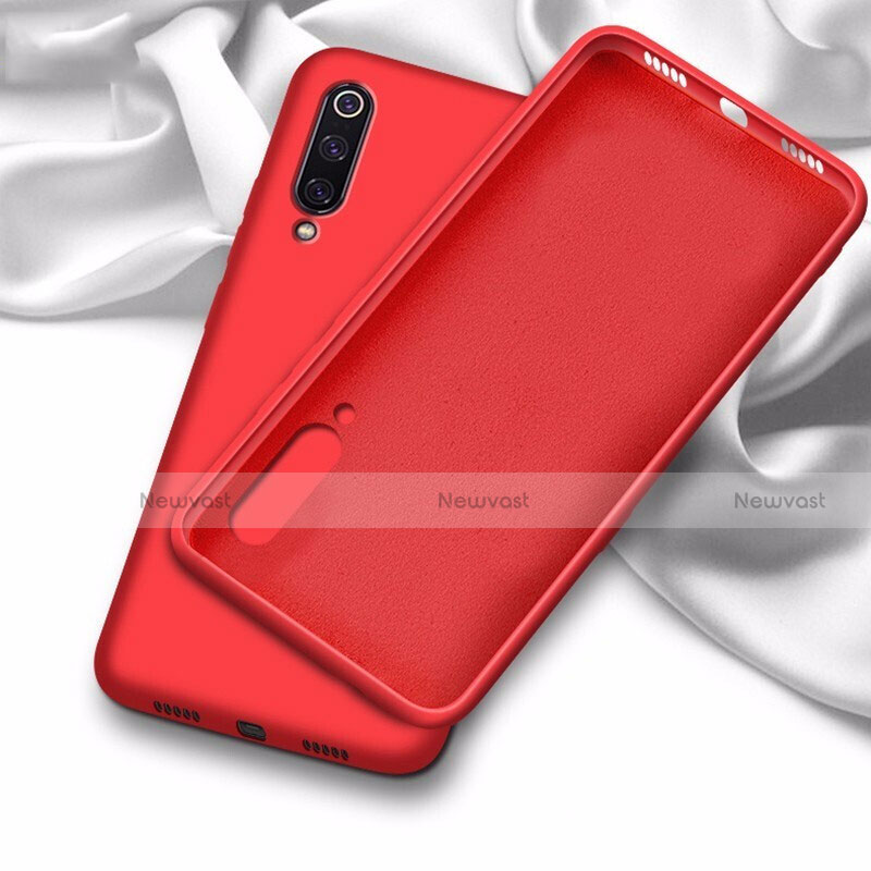Ultra-thin Silicone Gel Soft Case 360 Degrees Cover C02 for Samsung Galaxy A90 5G Red