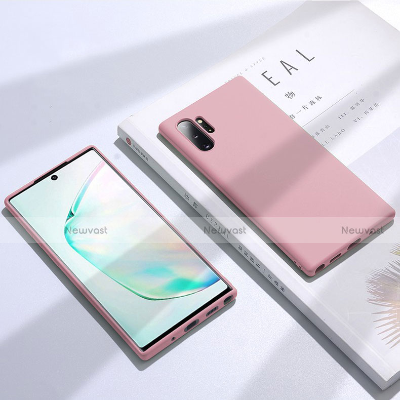 Ultra-thin Silicone Gel Soft Case 360 Degrees Cover C02 for Samsung Galaxy Note 10 Plus 5G Pink