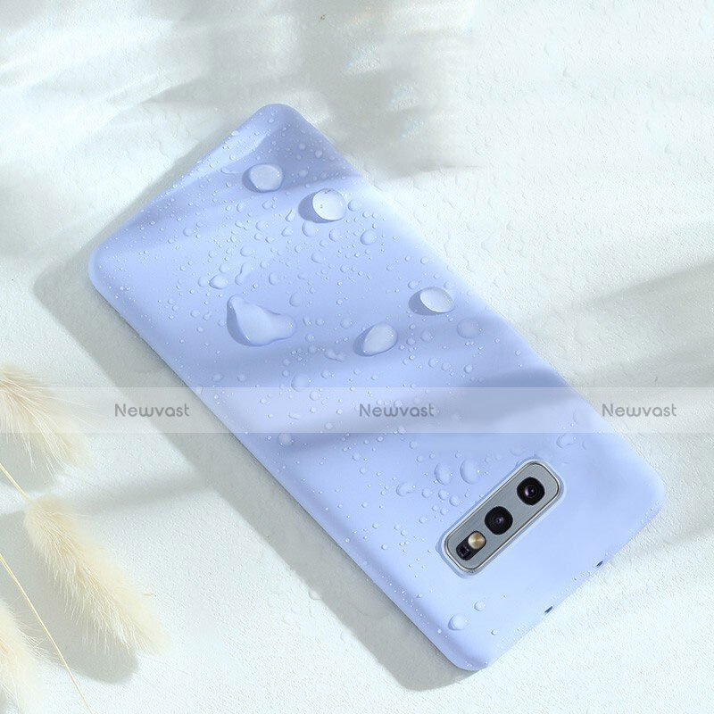 Ultra-thin Silicone Gel Soft Case 360 Degrees Cover C02 for Samsung Galaxy S10e Purple