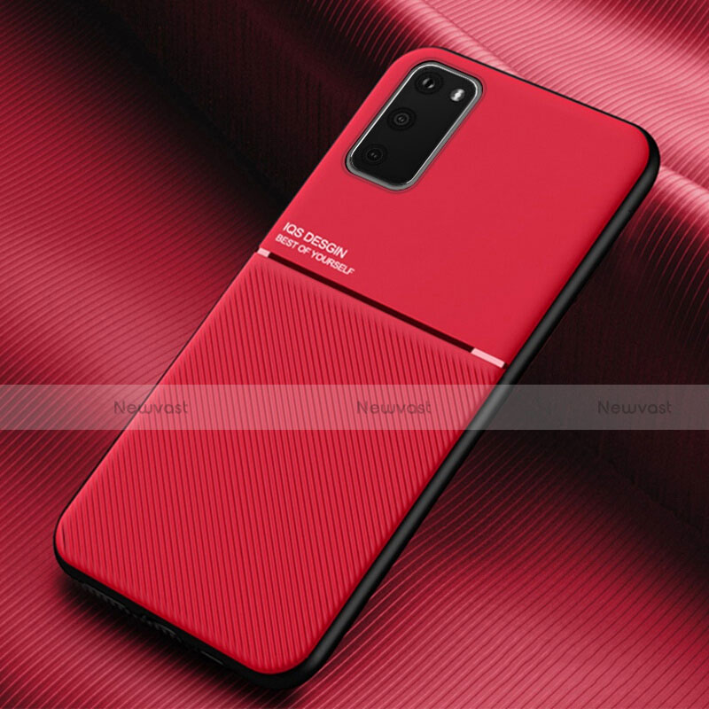 Ultra-thin Silicone Gel Soft Case 360 Degrees Cover C02 for Samsung Galaxy S20 Red