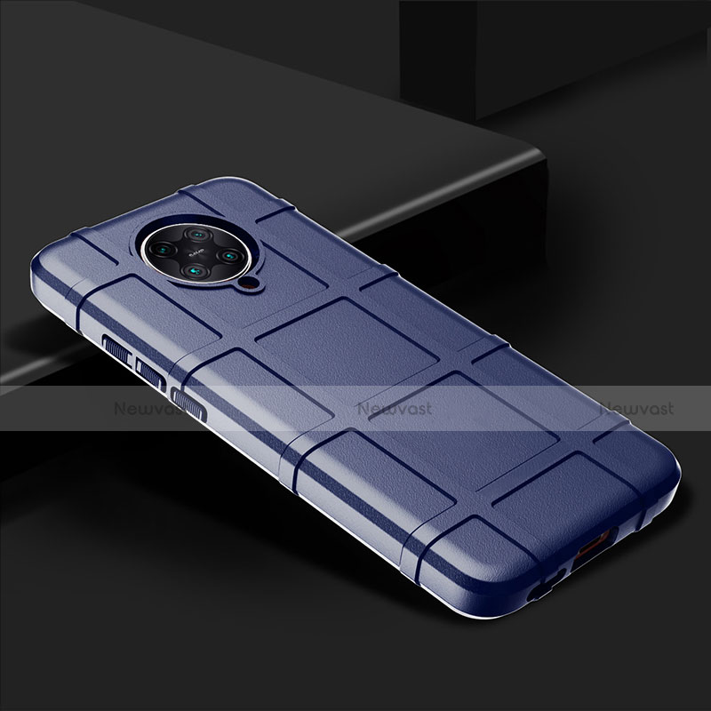Ultra-thin Silicone Gel Soft Case 360 Degrees Cover C02 for Xiaomi Poco F2 Pro Blue