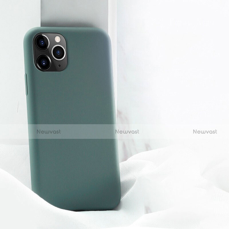 Ultra-thin Silicone Gel Soft Case 360 Degrees Cover C03 for Apple iPhone 11 Pro Max Gray
