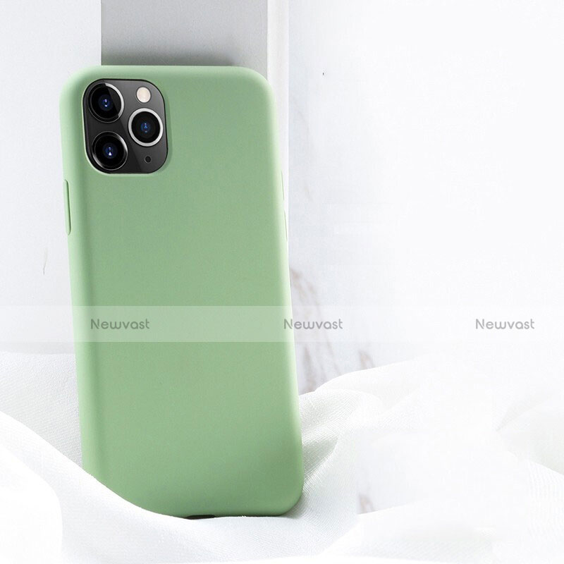 Ultra-thin Silicone Gel Soft Case 360 Degrees Cover C03 for Apple iPhone 11 Pro Max Green