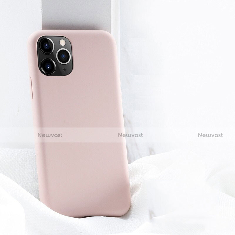 Ultra-thin Silicone Gel Soft Case 360 Degrees Cover C03 for Apple iPhone 11 Pro Max Pink