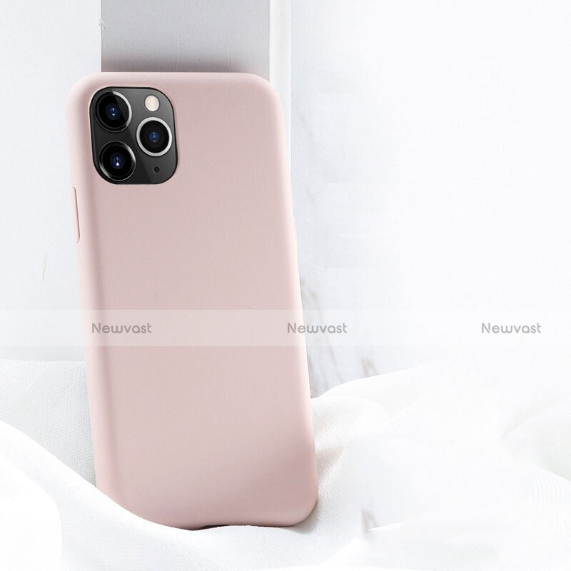 Ultra-thin Silicone Gel Soft Case 360 Degrees Cover C03 for Apple iPhone 11 Pro Pink